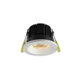 DM200670  Beck 11 FR; 11W; IP65 Matt White LED Recessed Angled Fire Rated Downlight; Cut Out 68mm; 2700K; PLUG IN DRIVER INCLUDED; 3yrs Warranty